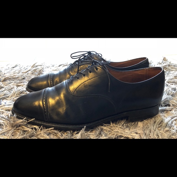 Alan Mcafee Mens Burgundy Cap Toe Oxford England - Picture 4 of 8